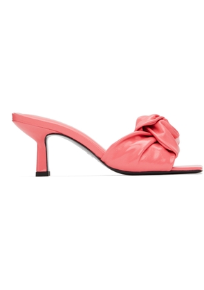 BY FAR Pink Lana Heeled Sandals