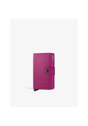 Womens Secrid Miniwallet Grained-Leather and Aluminium Wallet
