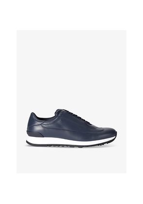 Mens John Lobb Lift Lace-Up Leather Low-Top Trainers