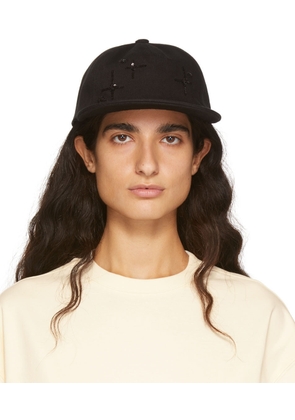 We11done Black Angel Sequin Cap