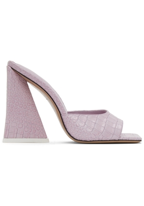 The Attico Pink Leather Devon Heeled Sandals