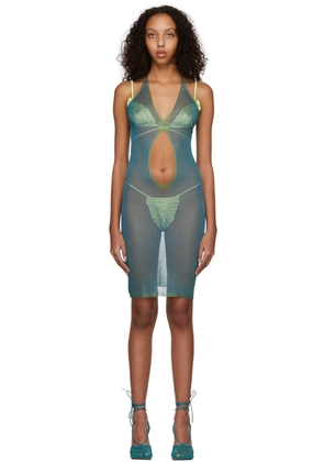 Isa Boulder Green Pull Away Jelly Dress