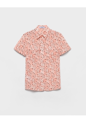 Floral print georgette shirt