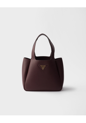 Small leather tote bag