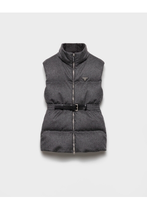 Loden down vest