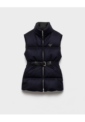 Loden down vest