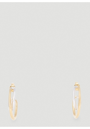 Charlotte Chesnais Initial Hoop Earrings - Woman Jewellery Gold One Size