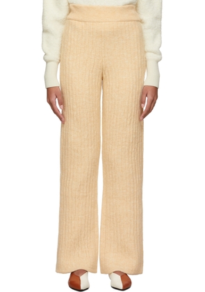 Nanushka Beige Wool Shad Lounge Pants