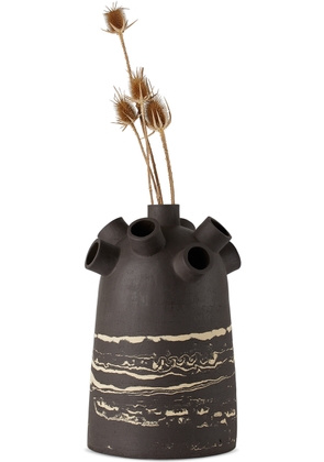 Marten Herma Anderson Black & White Dome Vase