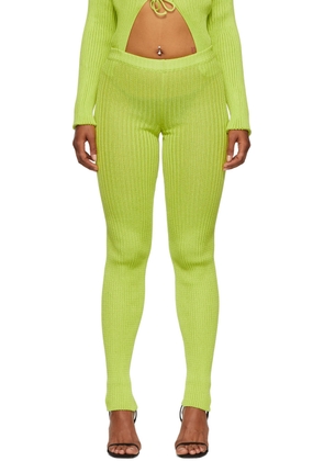 A. ROEGE HOVE Green Nylon & Cotton Leggings