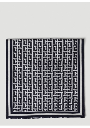 Balmain Monogram Scarf - Man Scarves Grey One Size