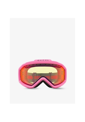 Womens Gucci Gc001928 Gg1210S Irregular-Frame Injected Googles