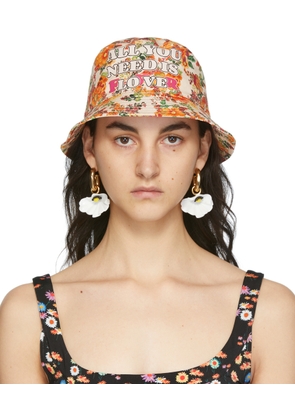 Rabanne SSENSE Exclusive Multicolor Nacre Jersey Bob Bucket Hat