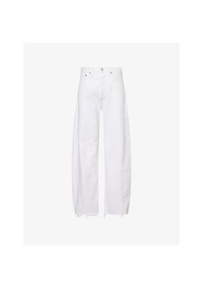 Womens Agolde Luna Pieced Wide-Leg High-Rise Denim Jeans