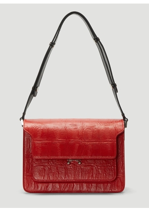 Marni Trunk Shoulder Bag - Woman Shoulder Bags Red One Size