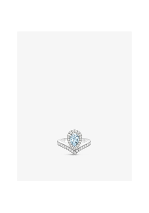 Chaumet Joséphine Aigrette 18ct White-Gold, Aquamarine and Diamond Ring