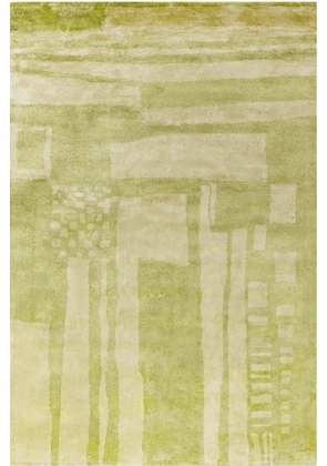 Cold Picnic Green Battenberg Rug