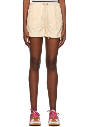 Palm Angels Beige Cotton Shorts