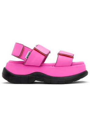 SUNNEI SSENSE Exclusive Pink Low Platform Sandals