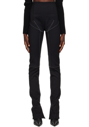 Maximilian Davis Black Scuba Trousers