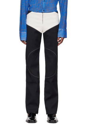 Maximilian Davis Black Nylon Trousers