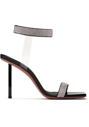 Amina Muaddi Black Rih Heeled Sandals