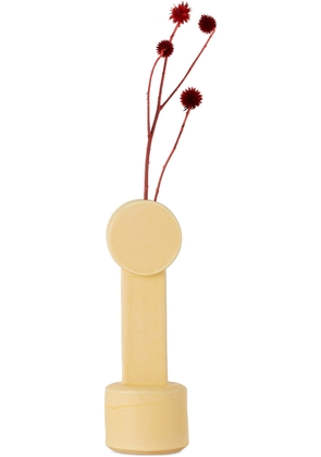 Bzippy Yellow Medium Circle Top 3 Vase