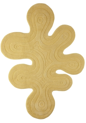 Mush Studios SSENSE Exclusive Yellow Medium Dune Rug