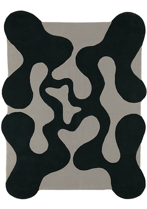 Mush Studios SSENSE Exclusive Blue & Black Large Oops Rug