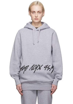 1017 ALYX 9SM Grey Script Hoodie