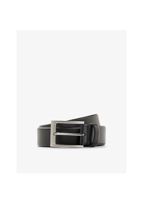 Mens Logo-Embossed Leather Belt