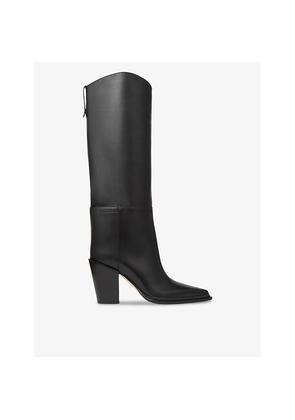 Womens Jimmy Choo Cece Leather Heeled Knee-High Boots