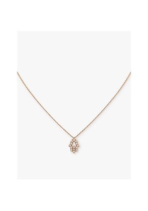 Cartier Hand Of Fatima 18ct Rose-Gold and Diamond Necklace