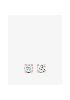 Tiffany & Co Tiffany Solitaire 18ct Rose Gold and 0.22ct Brilliant-Cut Diamond Stud Earrings