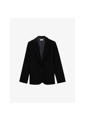 Womens Zadig&Voltaire Voyage Single-Breasted Woven Jacket