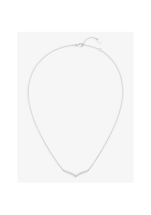 Chaumet Joséphine Aigrette 18ct White-Gold and 0.44ct Brilliant- and Pear-Cut Diamonds Pendant Necklace