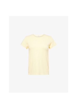 Womens Rag & Bone The Slub Exposed-Seams Cotton T-Shirt