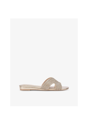 Womens Carvela Gala Backless Crystal-Embellished Mules