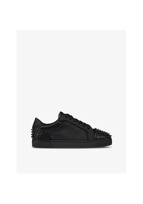Mens Christian Louboutin Seavaste 2 Orlato Studded Leather and Nylon Low-Top Trainers