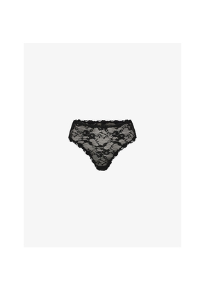 Womens Skims Sheer Floral Stretch-Lace Briefs