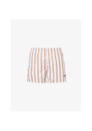 Mens Boss Piranha Floral-Pattern Swim Shorts