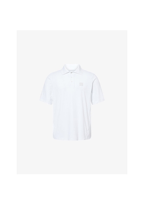 Mens Manors The Course Logo-Print Jersey Polo Shirt