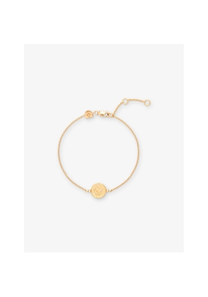 Womens Astrid & Miyu Libra Zodiac 18ct Yellow Gold-Plated Sterling-Silver and Cubic Zirconia Pendant Bracelet