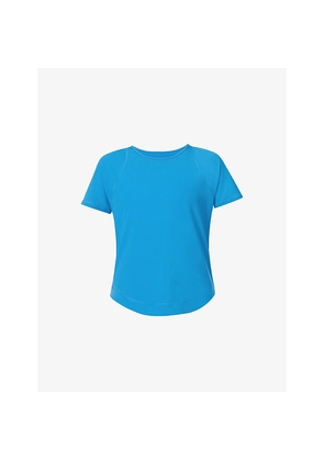 Womens Sweaty Betty Breathe Easy Running Short-Sleeve Stretch-Woven T-Shirt