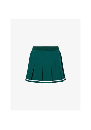 Womens Varley Clarendon Pleated Stretch-Woven Mini Skort