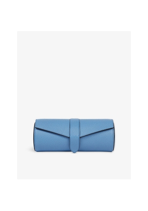 Smythson Panama Leather Watch Roll