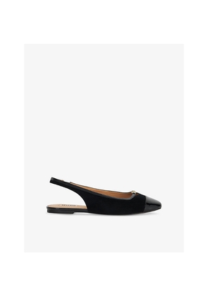 Womens Dune Hanna Suede Slingback Flats