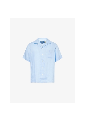 Mens Polo Ralph Lauren Logo-Embroidered Classic-Fit Linen Shirt