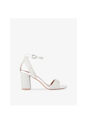 Womens Carvela Kianni Crystal-Embellished Heeled Sandals