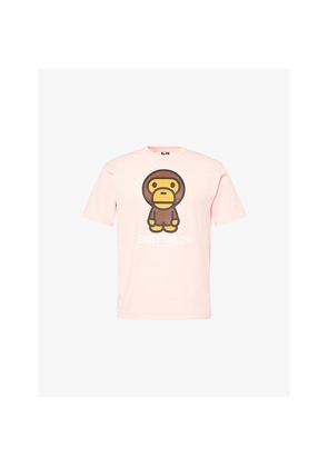 Mens A Bathing Ape Baby Milo Graphic-Print Cotton T-Shirt